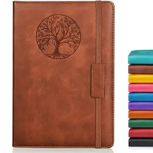 A5 Hardcover PU Leather Journal Notebook, Self Improvement Journal, Diary Notepad for Note Taking, Travel, Business, Work & School, Hardcover Notebooks