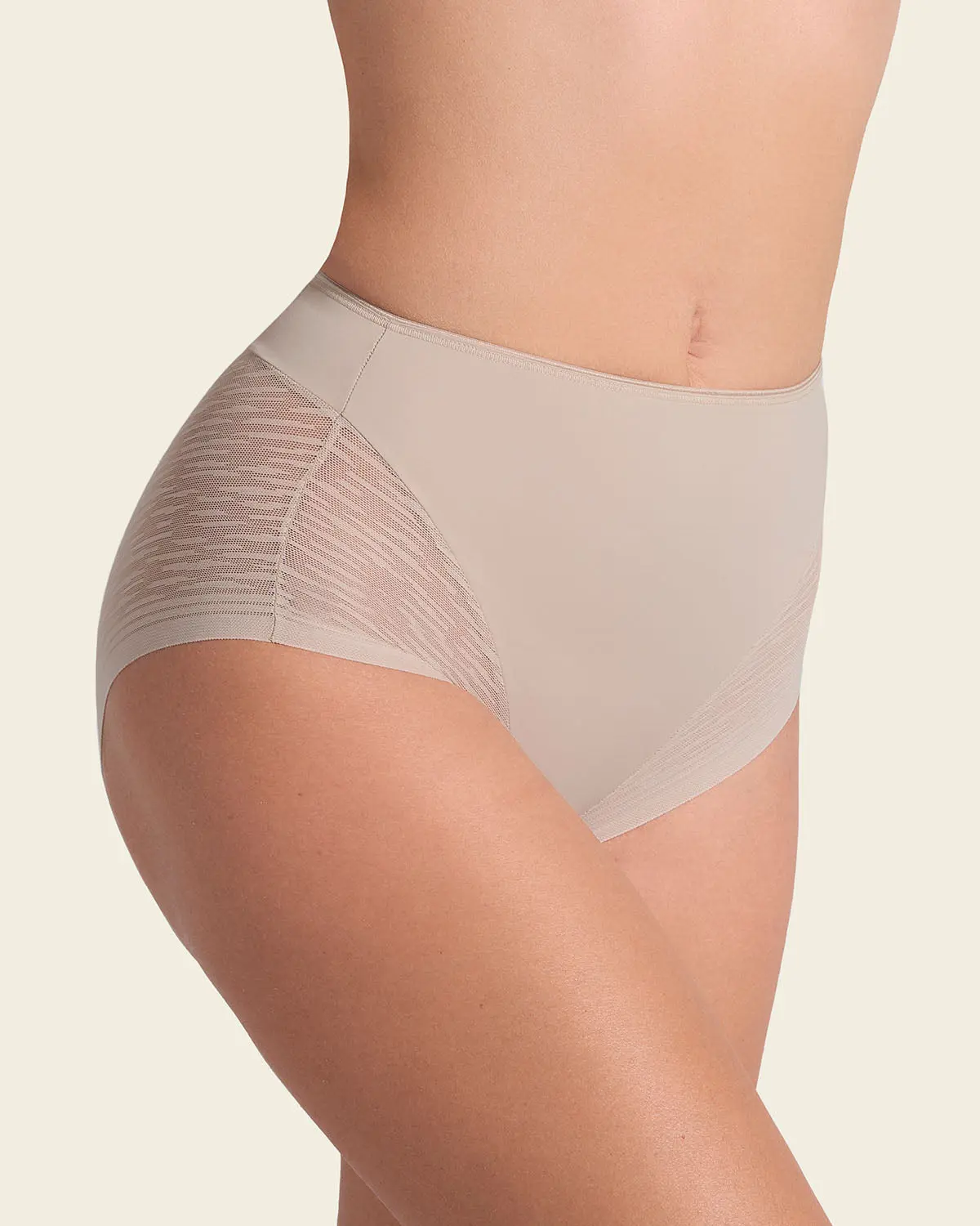 Leonisa Sheer Undetectable High-Waisted Sheer Lace Shaper Panty -  Womenswear Faja Panty