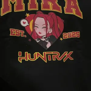 Cartoon Print T-Shirt and Children's Sweatshirt, Saja Girls' Korean Style Pullover Sweatshirt, Comfortable 100% Pure Cotton Soft Fabric, Suitable for 3-13 Years Old, Long Sleeves, Standard Fit, Cartoon Pattern Print, Autumn Casual Wear