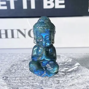 crystal carving-labradorite buddha