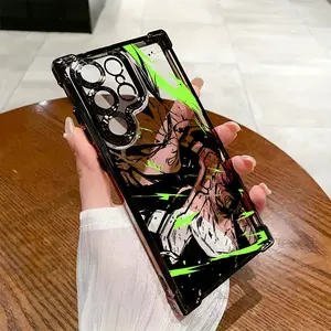 Anime Action Warrior Phone Case Compatible with Samsung Galaxy S25 S24 S23 S22 S21 FE Ultra Plus 4G 5G, Shockproof Protective Transparent Soft Back Cover Protector