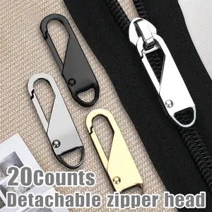 20 Counts Zipper Pulls, The universal thin-hook design fits perfectly on most suitcases, backpacks, jackets and purses，Random colors