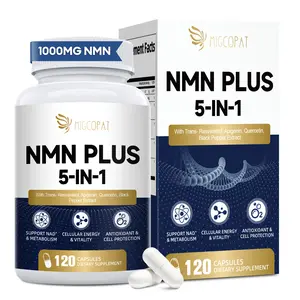 Migcopat NMN Supplement 1000mg – 5-in-1 NAD Supplement w/Resveratrol, Quercetin & Black Pepper – outdoorfun