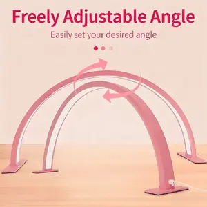 Half Moon U-Shaped LED Nail Beauty Light, Salon Desktop Eye Protection Lamp, Three Lights Switchable, Adjustable Brightness, Dimmable Desk Lights