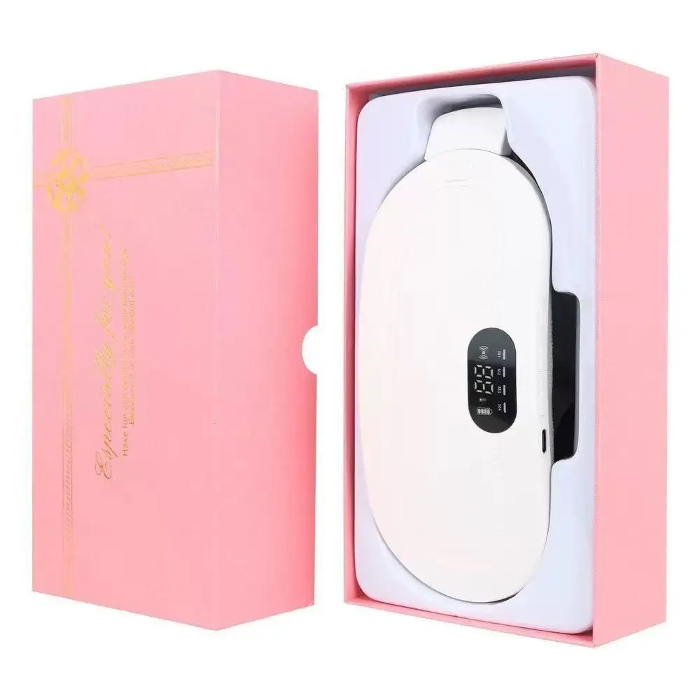 Wireless Rechargeable Thermal Waist Belt with Rechargeable Battery, 3-Level Heat Adjust Levels, Portable Cordless Lumbar Wrap for Office/Travel, Menstrual Heating Pad (Computer Accessories)