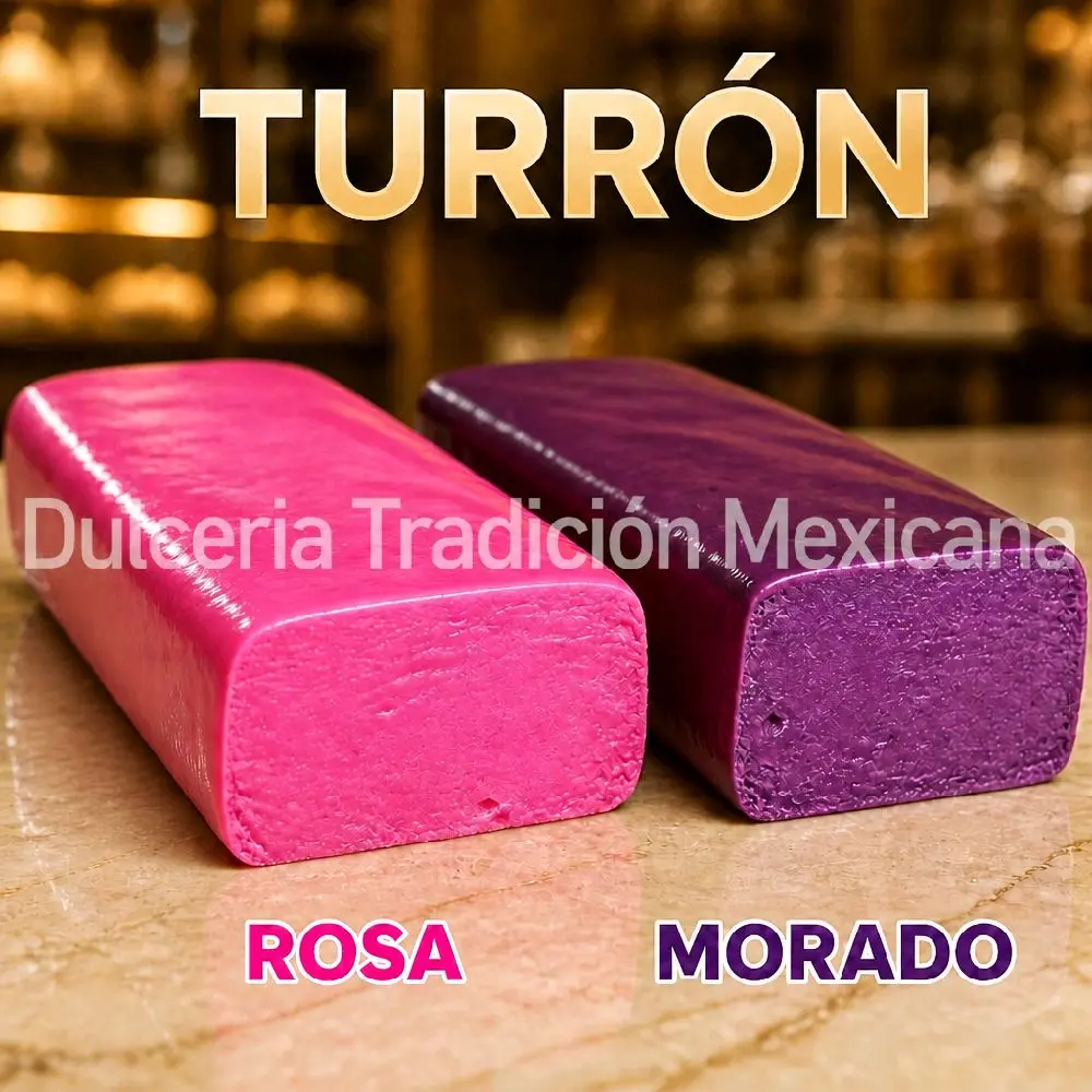 TurrónRosa Sweet Traditional Cotton Candy Flavor from Guadalajara - Pink Candy  includes  3oz