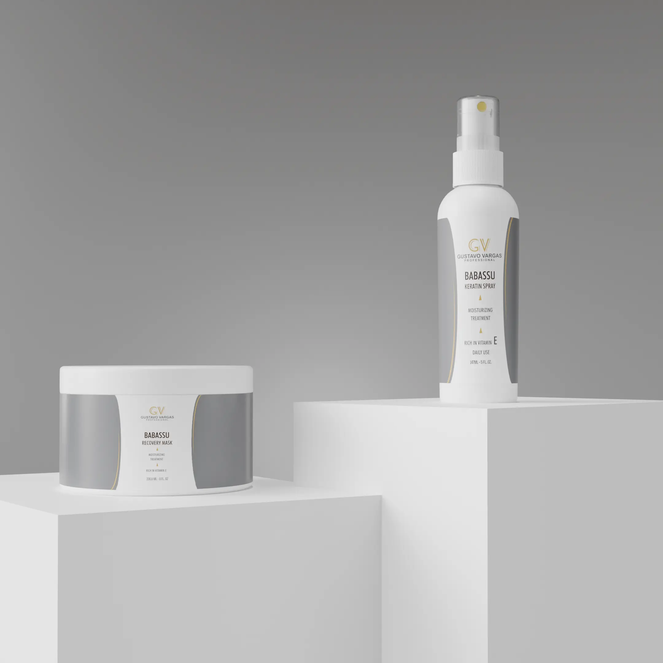 Babassu Keratin Spray and Recovery Mask Combo deep conditioning