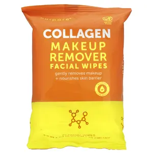 Nu-Pore Collagen Makeup Remover Facial Wipes, 25 Wipes Nu-Pore Collagen Makeup Remover Facial Wipes, 25 Wipes