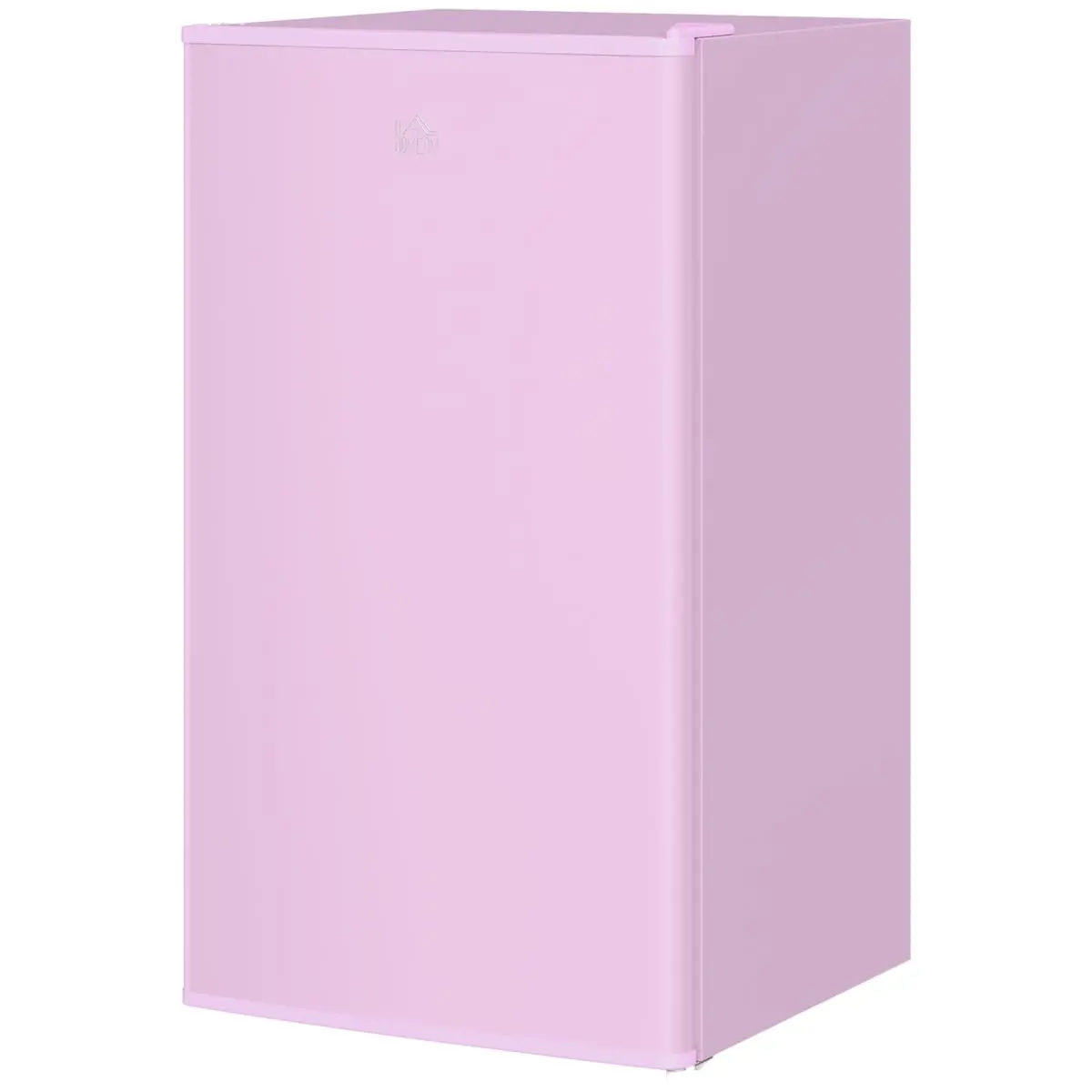 212 Main 800-129V80PK 3.2 cu. ft. HOMCOM Mini Fridge with Freezer - Single Door Compact Refrigerator with Adjustable Thermostat - Reversible Door, Pink