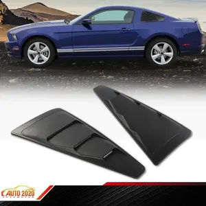 Fit For 05-14 Ford Mustang Carbon Fiber Quarter Side Window Louvers