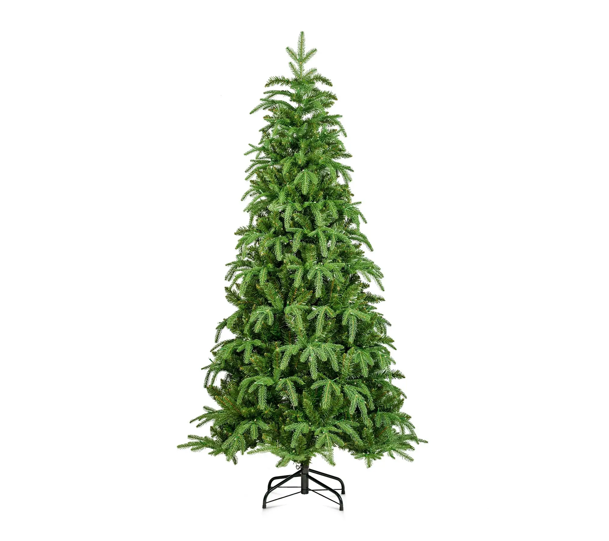 Glitzhome 6ft Pre-Lit Green Slim Fir Artificial Christmas Tree