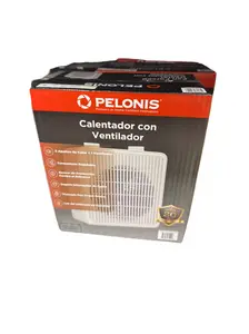 Pelonis 1500W 3-Speed Electric Fan-Forced Space Heater White PSHF10M1AWWWV with Adjustable Thermostat & Safety Tip-Over Sensor for Home & Office Use