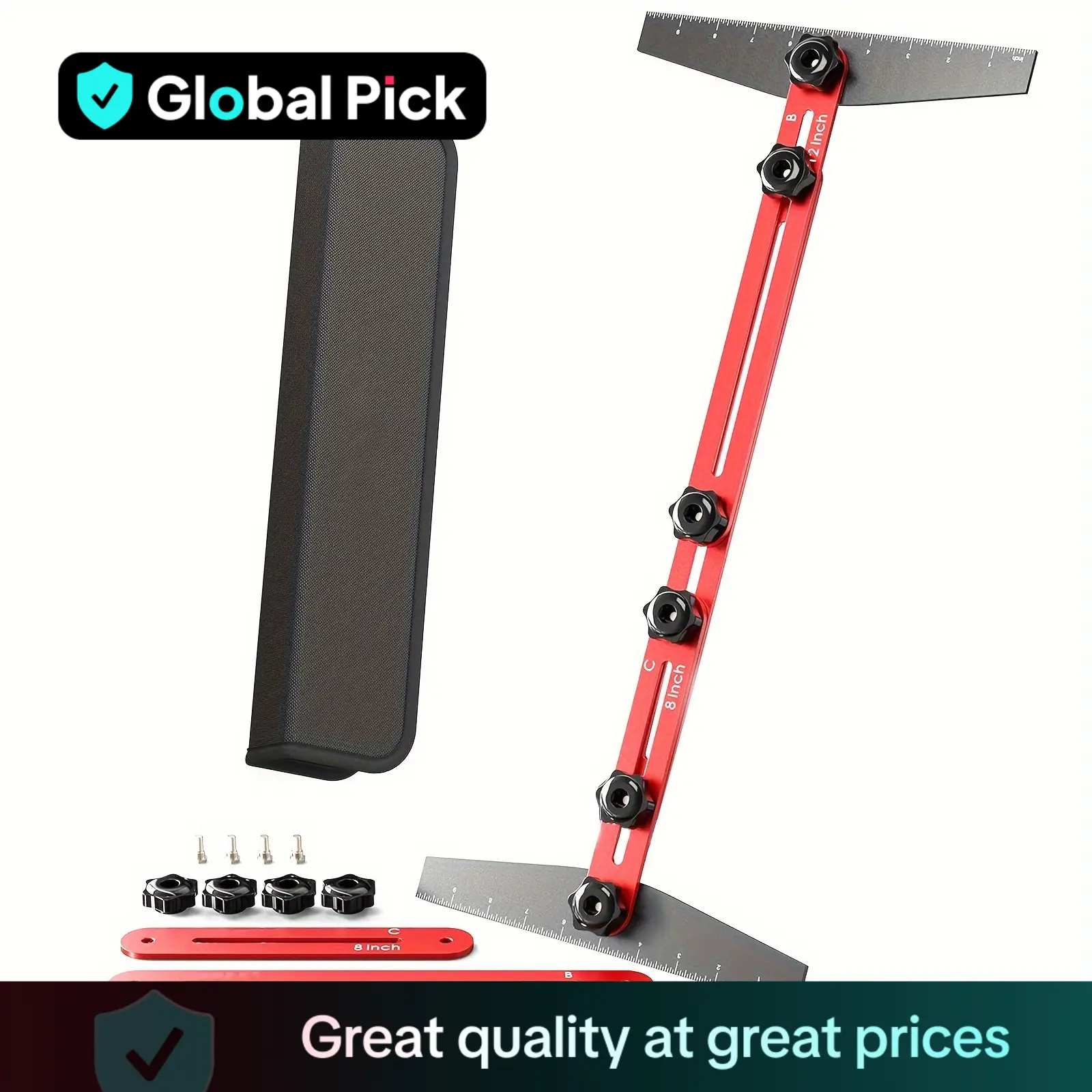 Stair Tread Template Tool, Solid Stair Tread Gauge, Shelf Layout Tool & Stair Tread Template Tool Jig, Stair Tread Measuring Tool