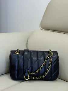 Women's quilted crossbody bag, black shoulder bag, gold chain bag, leather shoulder bag, women's classic flap bag – a perfect gift for family and friends.