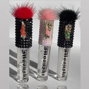 Chicana inspired  Lipgloss Lipstick Strawberry Clear Cosmetic Lip Care
