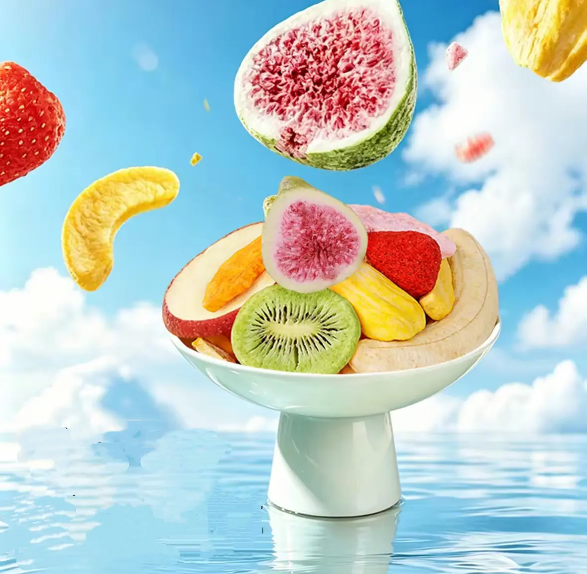 Freeze-Dried Fruits ( Strawberry, Fig, Peach, Mango, Banana, Kiwi, Apple, Jack fruit