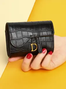 Fashion Trendy Unique Design Stone Texture Coin Purse, Simple Multi-Card Slot Wallet, Stylish Small Pocket Organizer, Fashionable Card Holder