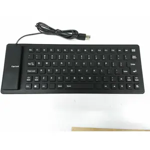 [Waterproof, Dustproof, Silent] Silicone Soft Keyboard, Foldable Silent Keyboard, Splash-Proof Portable Keyboard
