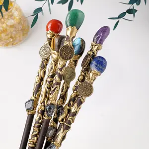 Magic Wand 12 Zodiacs Constellation Natural Crystal Love Girlfriend Boyfriend Souvenir Valentine Anniversary New Year Christmas Halloween Birthday Gift Harry Potter Aries Taurus Gemini Cancer Leo Virgo Libra Scorpio Sagittarius Capricorn Aquarius Pisces