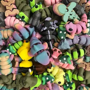 Mystery mini pack + mini 3D printed animals + mini 3D print + articulating animals + mystery bag