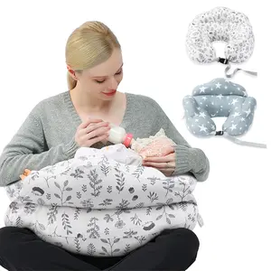 Chilling Home Multifunctional Nursing Pillow For Breastfeeding, Baby Nursing Pillow For Newborn, Nursing Essentials For Bottle And Breastfeeding, Breast Feeding Pillows Support For Mom And Baby With Removable Cover Newborn Baby Essential Gift