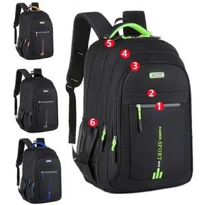 Men's Casual Backpack, Simple Single-Shoulder Bag, Large Capacity High School Student Backpack, Computer Travel Bag