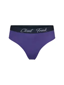 Closet Freak Thong Purple Comfort Polyester Spandex