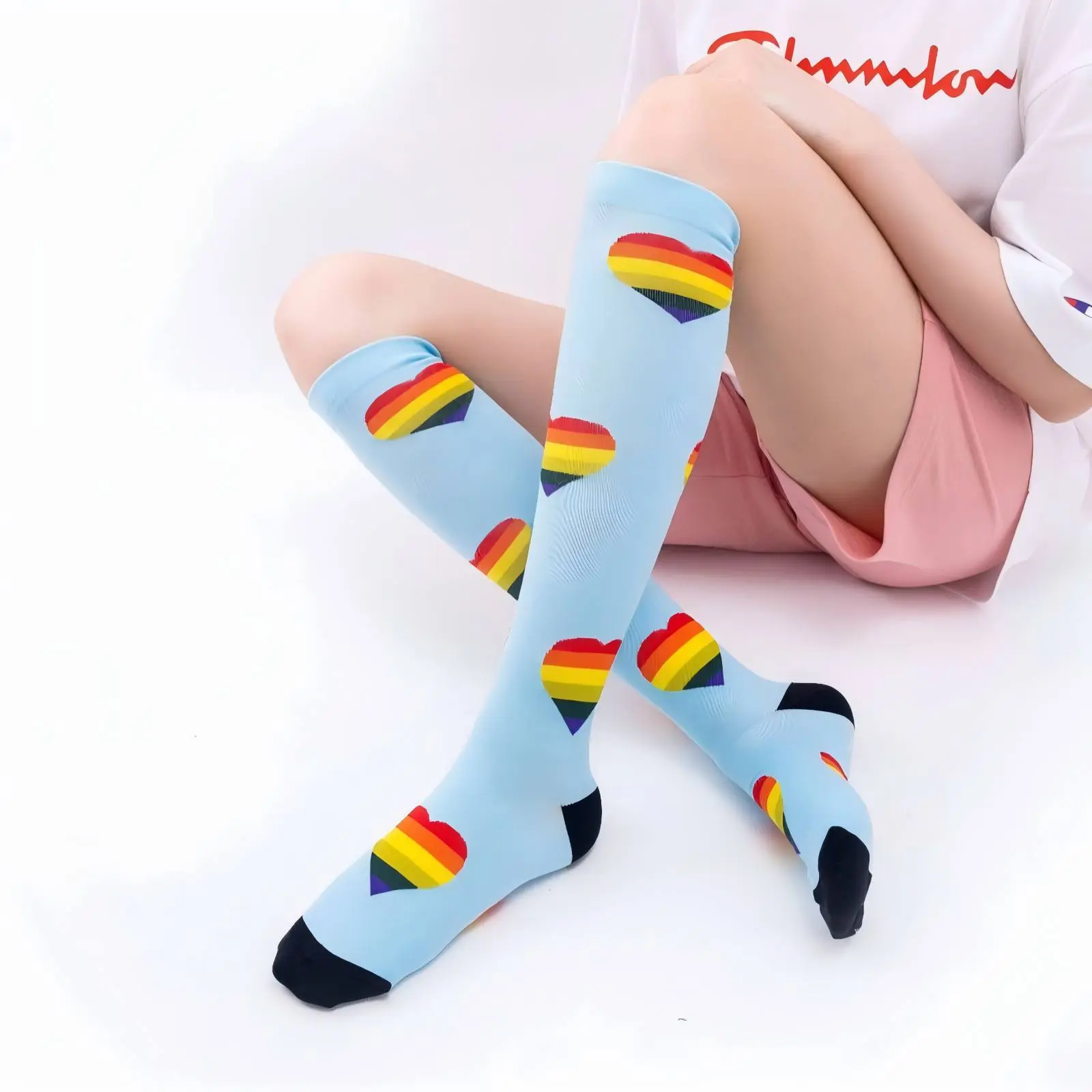 6 Pairs Compression Knee-High Socks for Women & Men – Luxe Breathable Moisture-Wicking Calf Support, Tailored Stay-Put Fit, Minimal Patterned & Dots Design, Refined Style for Work, Travel & Everyday Wear Pastel Flower 6 Pairs Compression Knee-High Socks for Women & Men – Luxe Breathable Moisture-Wicking Calf Support, Tailored Stay-Put Fit, Minimal Patterned & Dots Design, Refined Style for Work, Travel & Everyday Wear Pastel Flower
