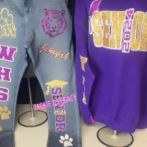 Custom senior Jean/shirt set