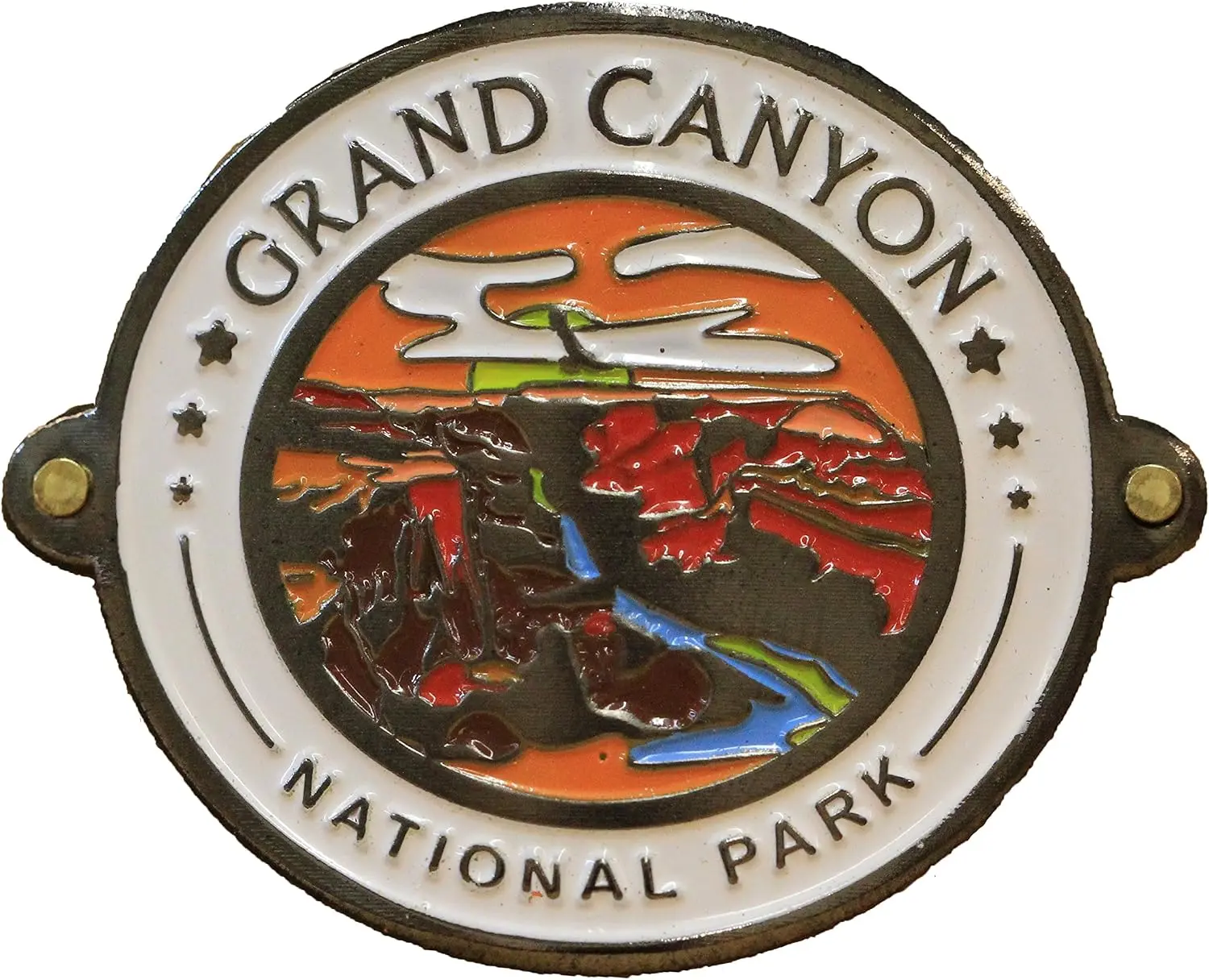 Metal Medallion for Hiking Sticks, Sports Accessory That Fits Hiking Sticks, Grand Canyon National Park Themed Decoration, Fits Hiking Stick