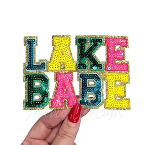 Lake Babe Summer Sequin Patch