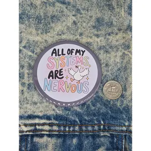Big Pin! Nervous Systems Goose - 3.5" Jumbo Button