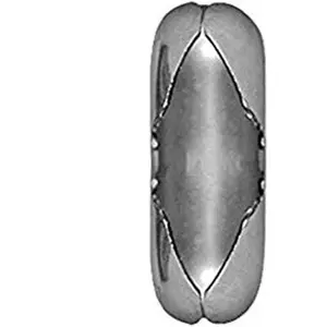 Stainless Steel Ball Chain Connectors, Attachments for #6 3.2mm Chain, Pack of 50