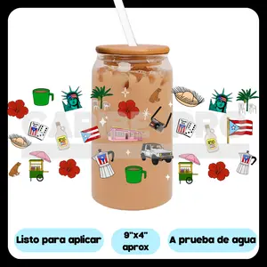 UV DTF  Stickers | Puerto Rico