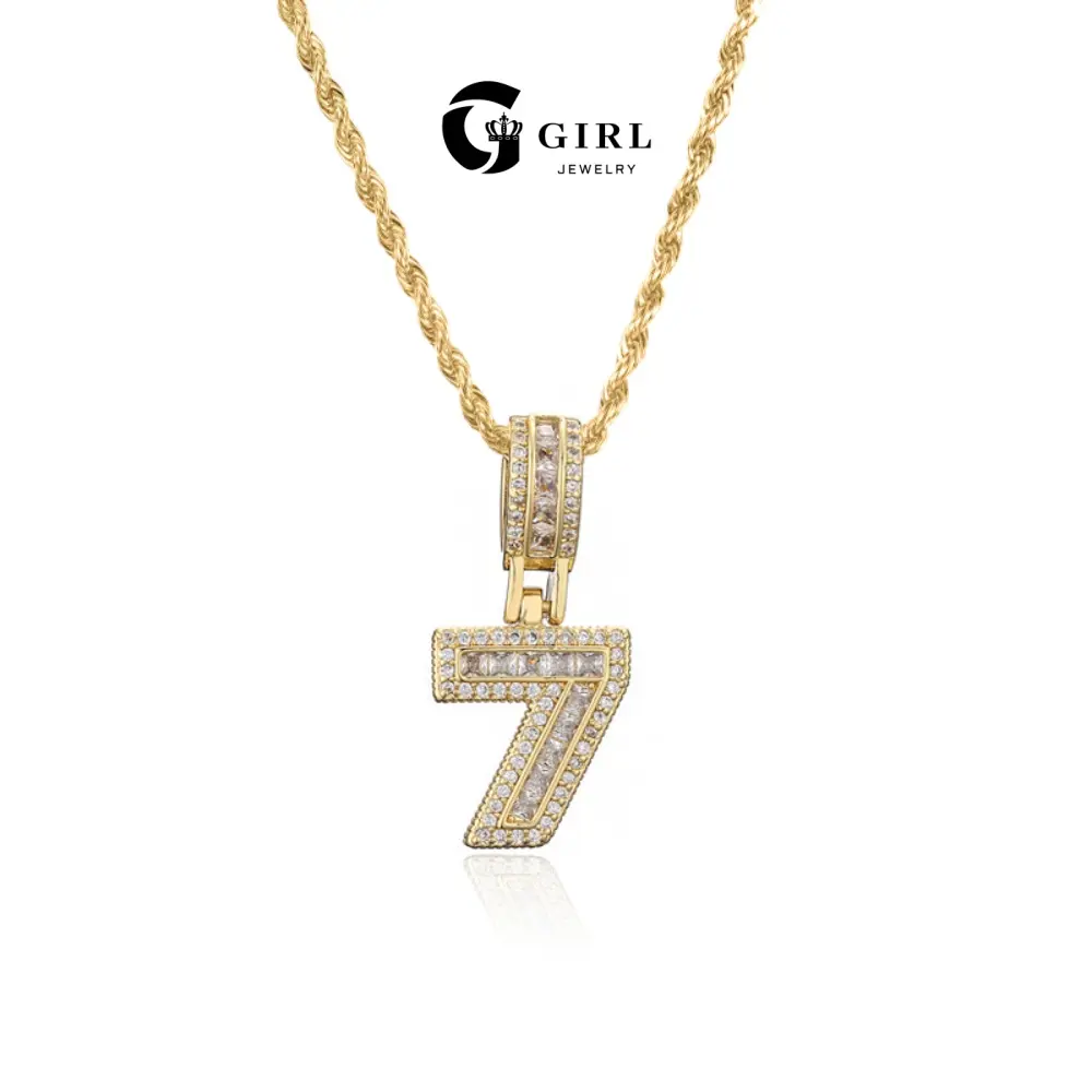 GGIRL Digital Pendant: 18k Gold-Plated 0–9 Lucky Number Necklace, Unisex Design, Stylish And Versatile Pendant With A 23.6-Inch Chain—The Perfect Gift For Holidays, Birthdays, And Anniversaries tiktokshopbacktoschool