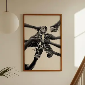 Retro Bar Cart Print: Cheers, Trendy Kitchen Wall Art