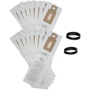 CASA VACUUMS Replacement Oreck Type CC Bags 16 PK Plus 2 Belts. Fits ALL XL and CC Uprights. Compare to CCPK8DW CCPK80F PK80009 PK80009DW CCPK8