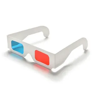 Creative Paper 3D Glasses with Blue Lenses, Special for Movie Viewing, Kids Party Photo Props, Fun and Unique Accessories