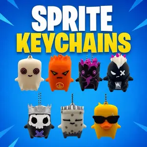 Gaming Sprites Keychain Decor for Gamers! Battle Royale Fans