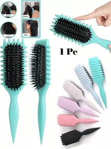Curl Defining Brush –Curly Hair Brush With Bristle And Special Design, Curl Define Styling Brush Especially For Curly Hair, Shaping And Defining Curls For Women Men To Reduce Pulling And Curl Separation., Hair Brush, Comb, Hair Tools