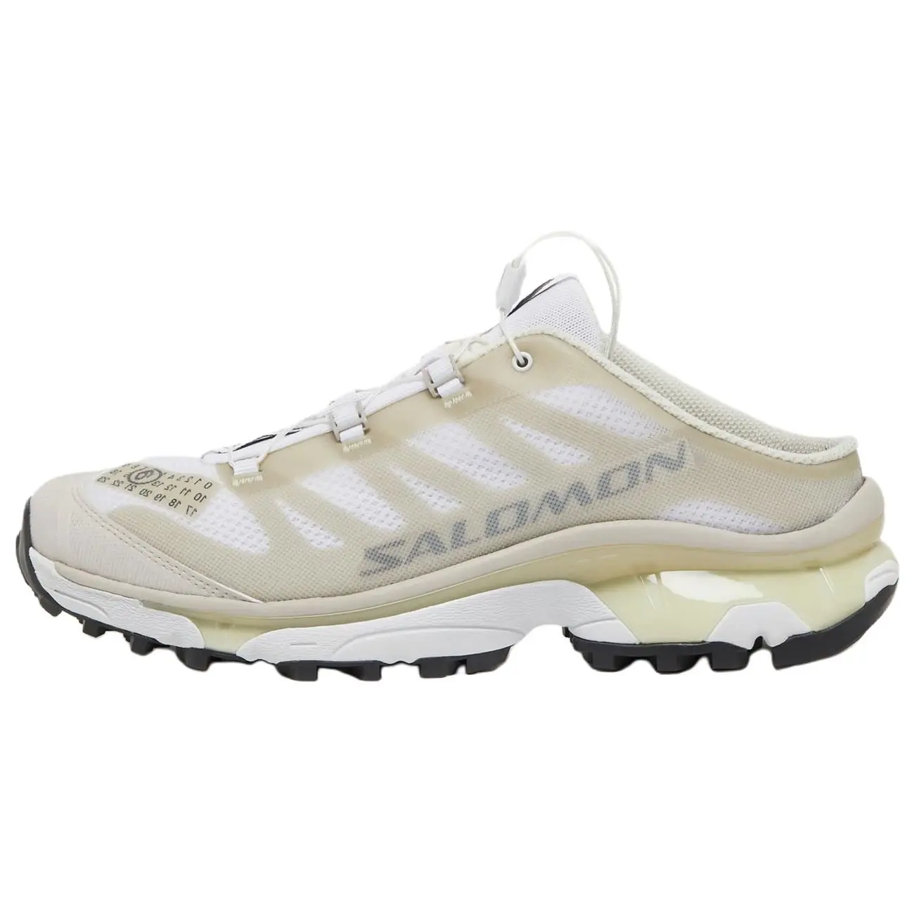 SALOMON x MM6 Maison Margiela XT4 Round-Toe Drawstring Mule Slippers - Men's Beige Trending Footwear, House White Official Shoes (Maison Mihara)