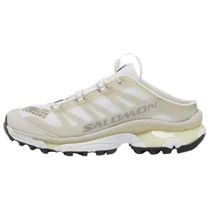 SALOMON x MM6 Maison Margiela XT4 Round-Toe Drawstring Mule Slippers for Men in Beige Trending Shoes, House White Official Shoes to Get / Maison Mihara