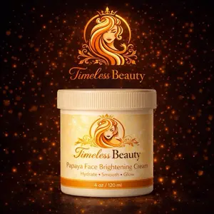 Timeless Beauty Papaya Brightening face Cream for Luminous Radiant Skin Hydrate Smooth Glow 4oz/240ml