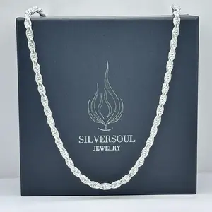 5MM ROPE CHAIN - 925 SILVER