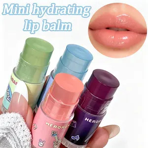4 Pack Mini Hydrating Lip Balm Set, Portable Pocket Size Long Lasting Moisturizing Lip Care, Soothe Dry Chapped Lips, Non-Sticky Gentle Formula, Daily Repair Nourishing Lips, Multi Flavors Easy Carry Travel Essential Lip Treatment For All Skin Types