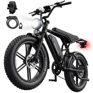 1500W Peak Electric Bike for Adults, 48V 15Ah Battery 65 Miles Range, 28MPH Fat Tire Ebike, Full Suspension All Terrain E Bike, 500lbs Load, UL2849