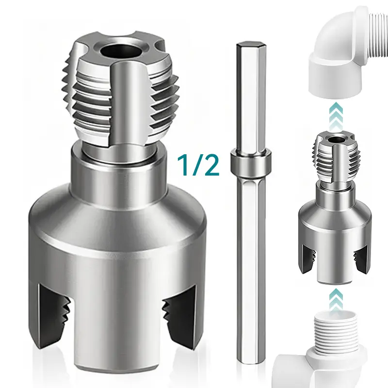 Yofidra Manual Adjustable Multifunctional Pipe Repair Hand Tool (1pc) - 1/2" Inner Hole, Integrated Outer Wire Water Pipe Opener, Slot Twist Combo, Efficient for Home Users, Father's Day Gift Idea, 1Pcs