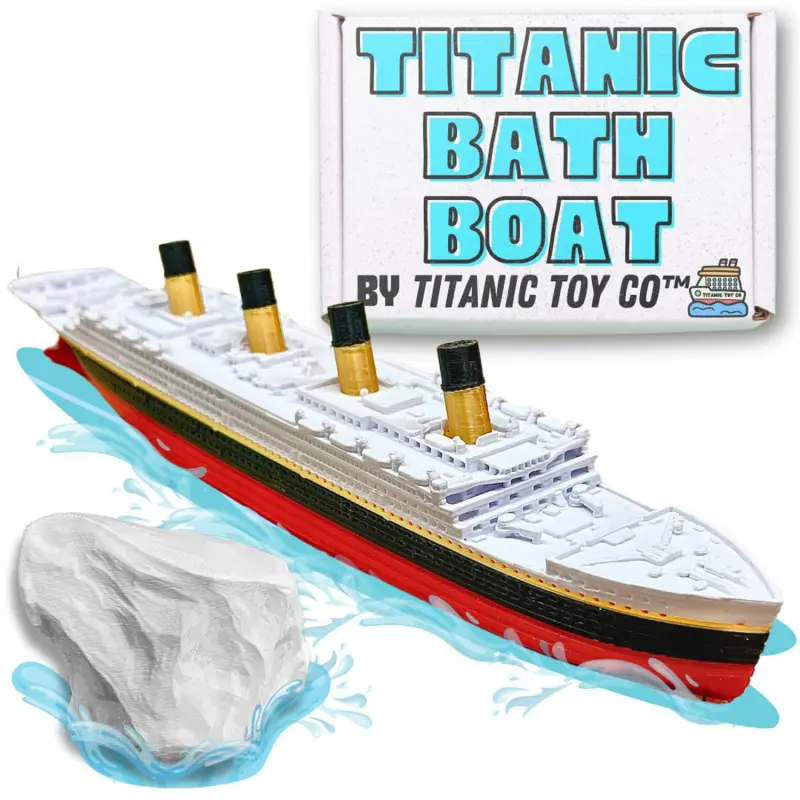 Titanic Model Ship Split Into Two Parts, 3D Printed Detachable Titanic Figurine, Collectible Titanic Break-Apart Display Piece, Display Ready, Detail