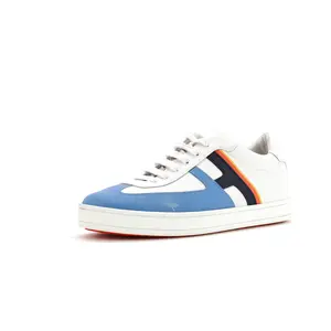 Pre-owned Hermes Women's Boomerang Sneakers Leather by Rebag
