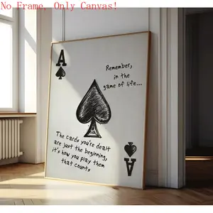 Unframed Ace of Spades, Motivational Wall Art, Mental Health Art, Inspirational Gifts, Home Decor, Home Gift